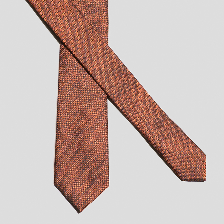 corbata naranja estructura plana marca colletti slim 167296 NARANJA