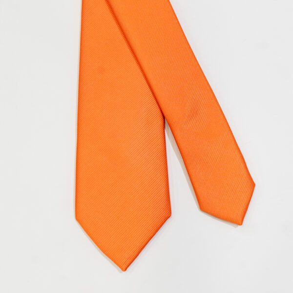 corbata naranja estructura plana marca emporium slim 143069 210278 2