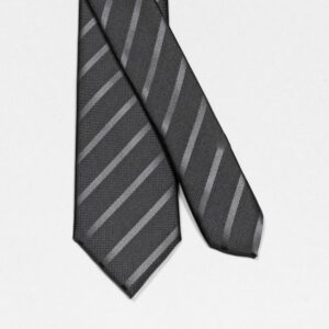 corbata negra diseno de franjas marca emporium cl sico 148978 256619 1