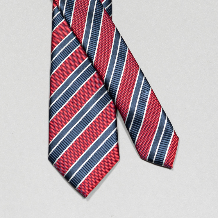 corbata roja diseno de franjas marca emporium cl sico 148981 ROJO 1