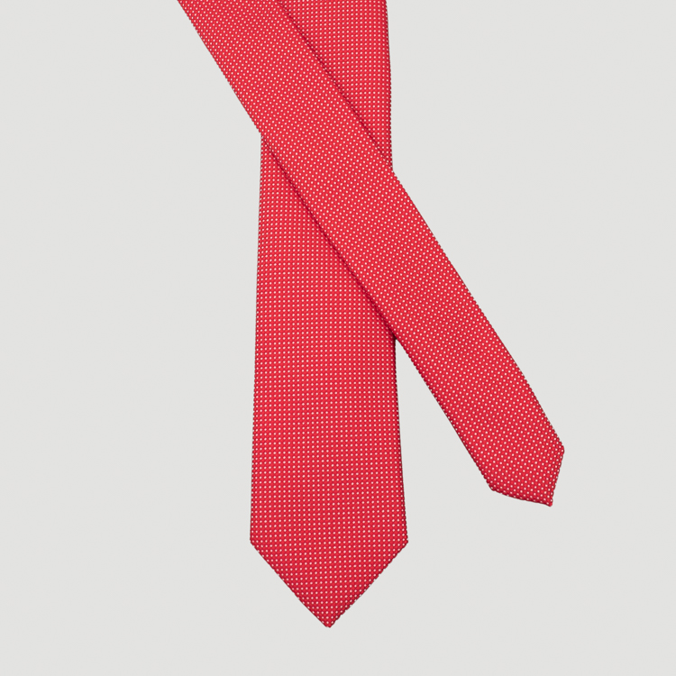 corbata roja diseno de puntitos marca emporium slim 157711 ROJO 1