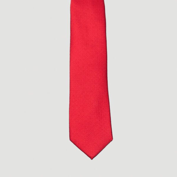 corbata roja estructura labrada marca colletti slim 157675 ROJO 1