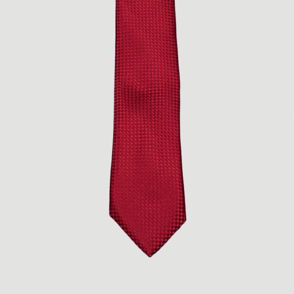 corbata roja estructura labrada marca emporium slim 157710 ROJO 1