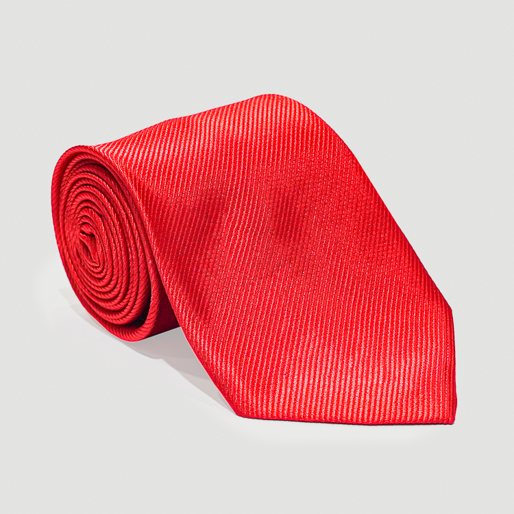 Corbata rojo diseño plano liso marca Emporium clásico | 126691