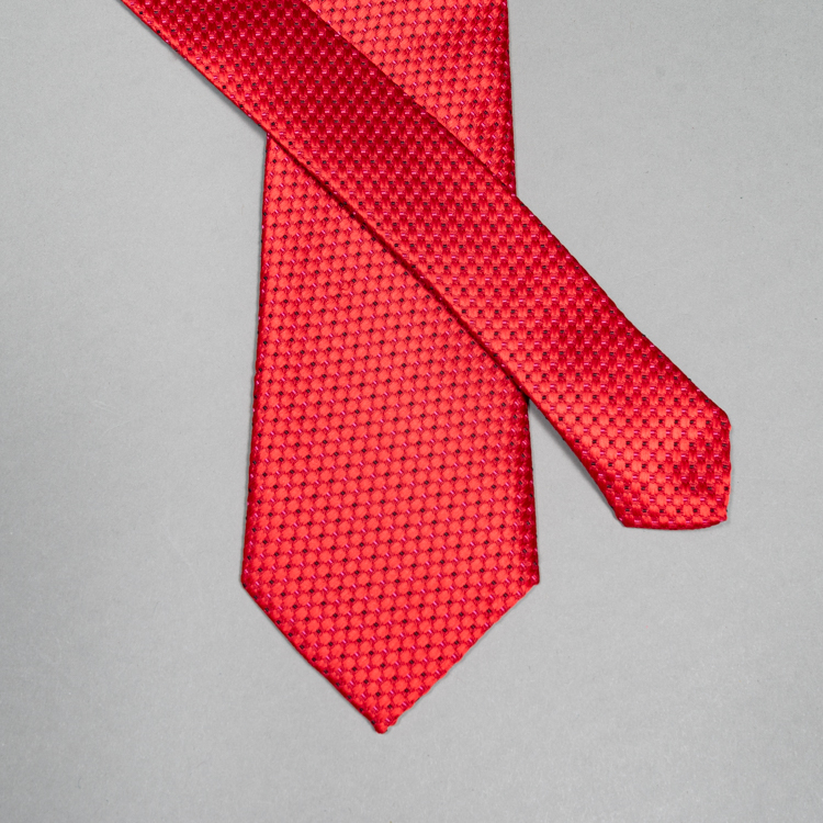 Corbata roja diseño de puntitos marca Emporium clásico | 134619