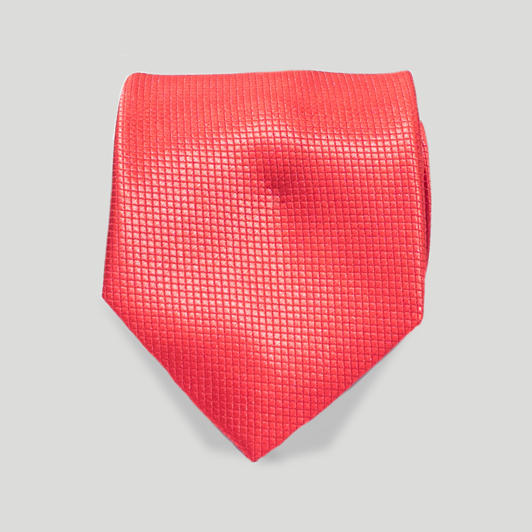 Corbata rojo estructura cuadros marca Emporium clásico | 137001