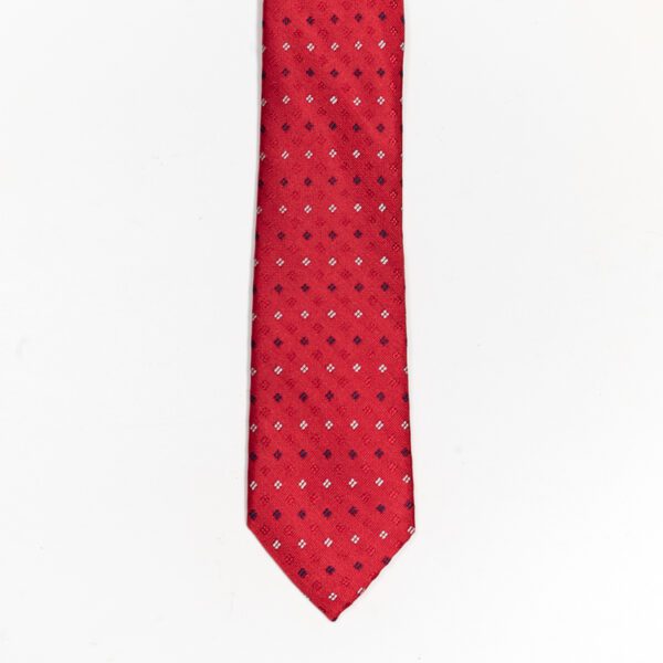 corbata rojo estructura rombos marca colletti slim 155362 ROJO 1