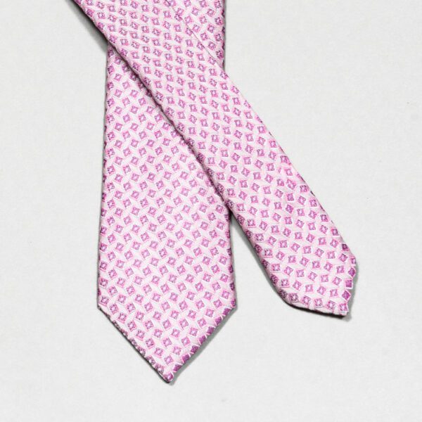 corbata rosada diseno de cuadros marca colletti slim 148917 ROSADO 1