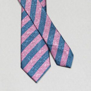 corbata rosada estructura de franjas marca colletti slim 148923 256582 1
