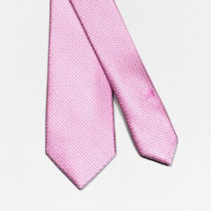 corbata rosada estructura labrada marca colletti slim 148914 256602 1