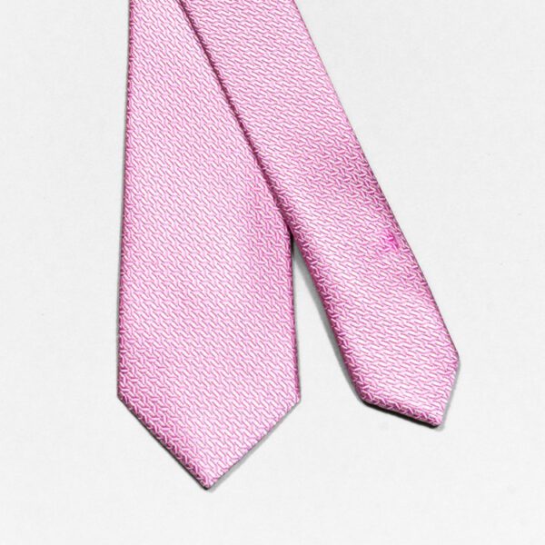 corbata rosada estructura labrada marca colletti slim 148914 256602 1