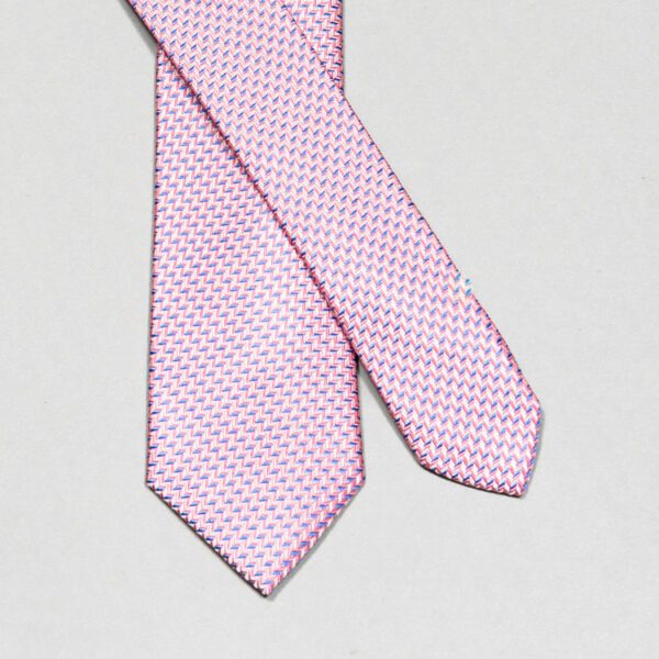 corbata rosada estructura labrada marca colletti slim 148918 256603 1