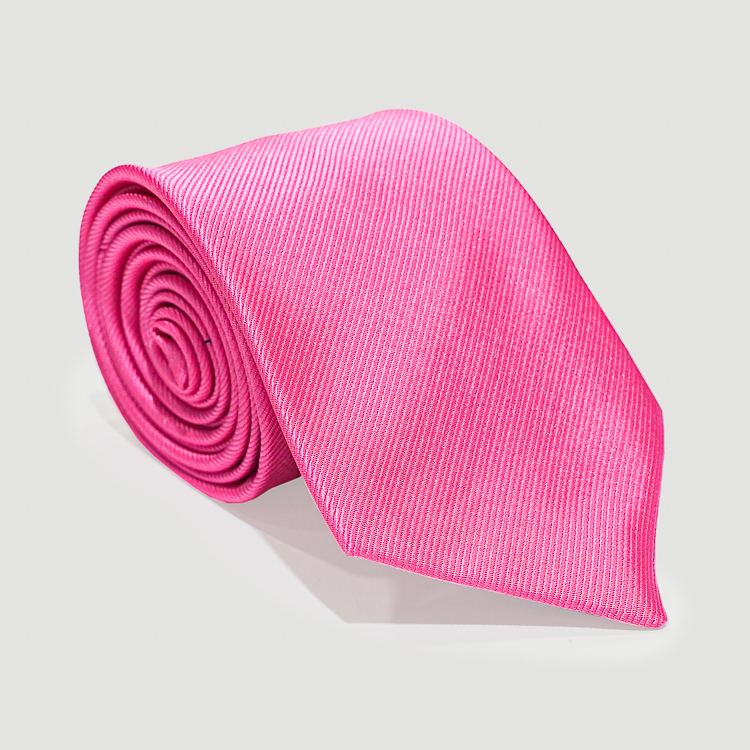 Corbata rosado diseño labrado liso marca Emporium clásico | 123982