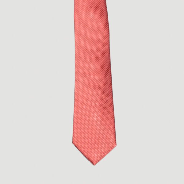 corbata salmon estructura labrada marca colletti slim 157670 SALMON 1