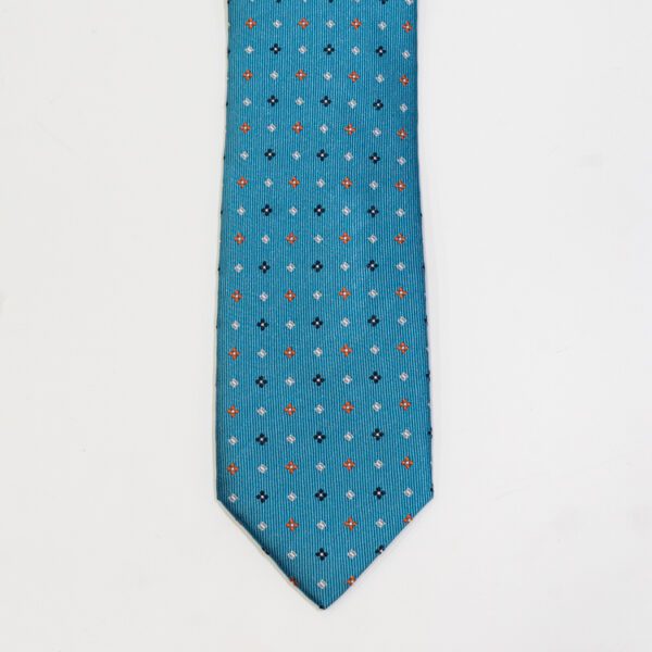 corbata turquesa diseno mini rombos marca colletti cl sico 143056 210288 1
