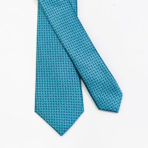 corbata turquesa estructura labrada marca colletti slim 146447 233754 1