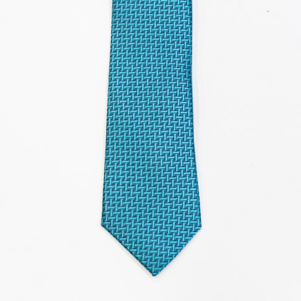 corbata turquesa estructura labrada marca colletti slim 146447 233754 2