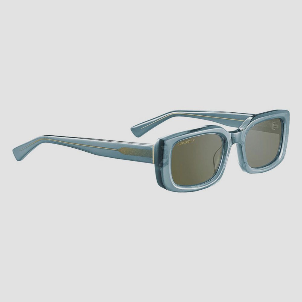 Gafas gris Nicholson Shiny Transparent Blue marca Serengeti clásico | 134847