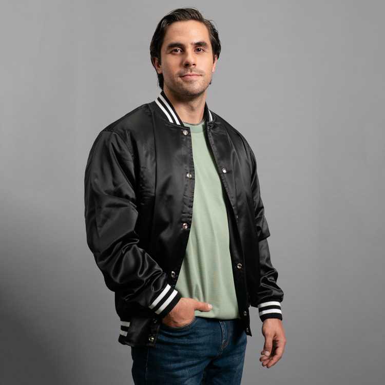 jacket negro diseno universitario marca monkey jackets slim 145577 NEGRO 1