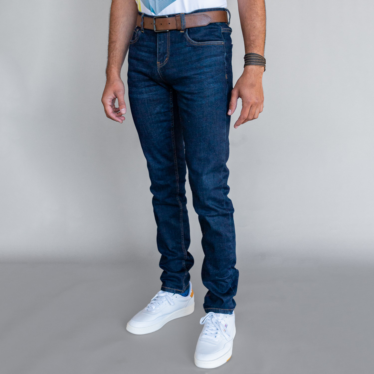 Jeans azul diseño lavado oscuro marca Carven slim | 136501