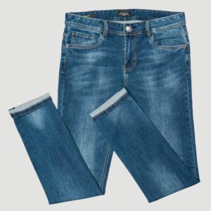jeans azul estructura labrada marca carven slim 147571 293707 1