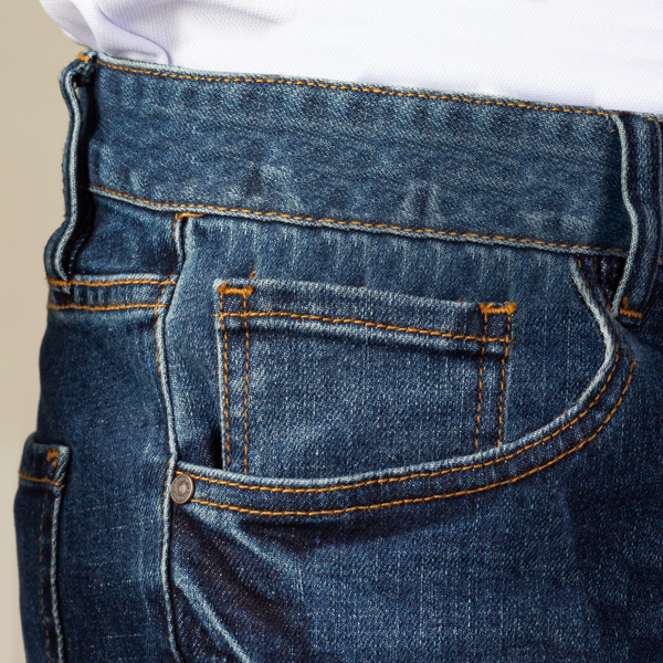 jeans azul estructura lavada marca carven slim 141134 AZUL 4