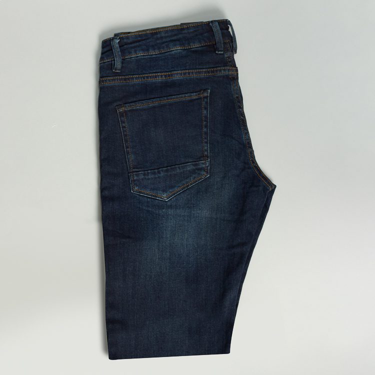 Jeans azul con detalles de lavado suave marca Carven Slim | 124311
