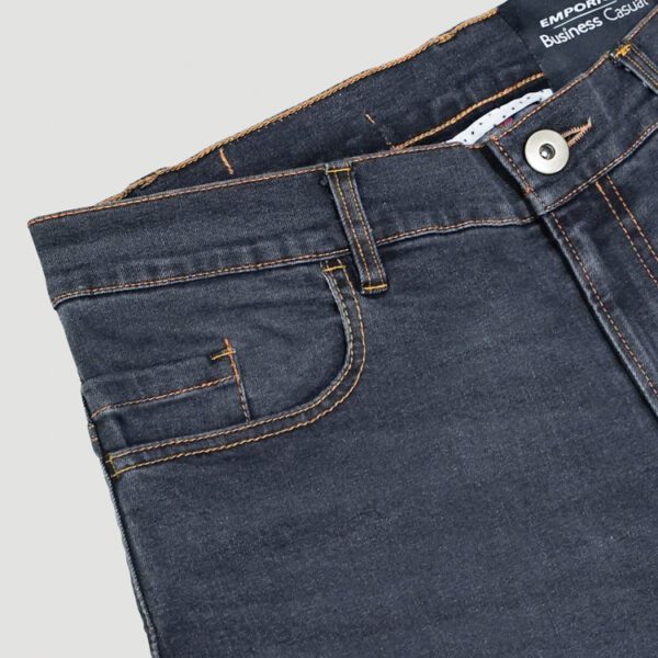 jeans negro estructura lisa marca business casual slim 141144 201682 2
