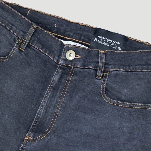 jeans negro estructura lisa marca business casual slim 141144 201682 3
