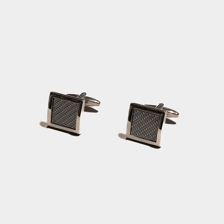 mancuernas plateado diseno cuadrado marca emporium cl sico 167278 PLATEADO