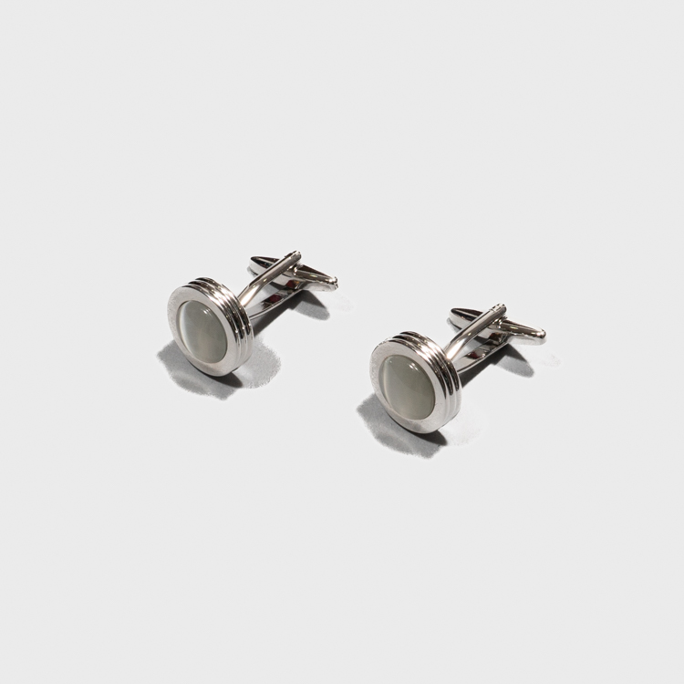 mancuernillas blancas estructura redonda marca emporium cl sico 157776 BLANCO 2