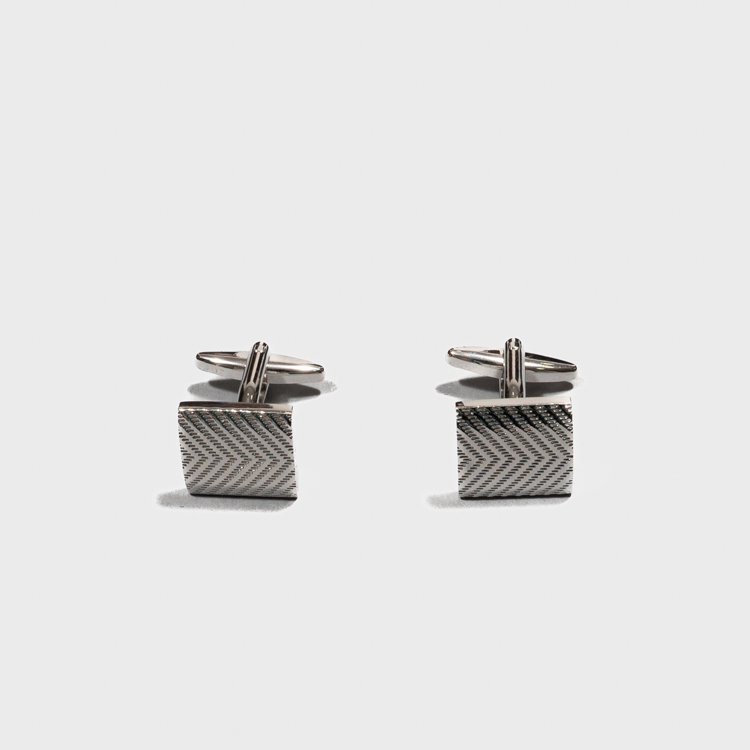 mancuernillas plateadas estructura rectangular marca emporium cl sico 157770 PLATEADO 1