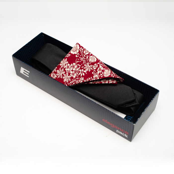 Pack de corbata y pañuelo variedad de colores detalles de diseño marca Emporium Slim | 121872