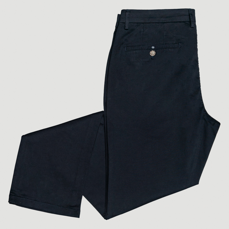pantal n azul marino estructura labrada marca carven slim 153168 AZUL MA 1