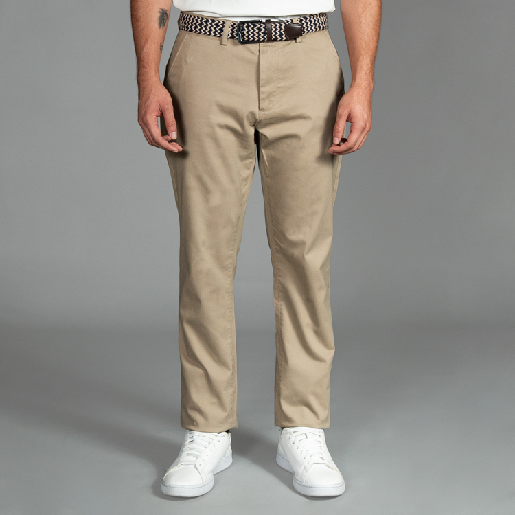 pantal n beige estructura plana marca carven slim 153161 BEIGE 1
