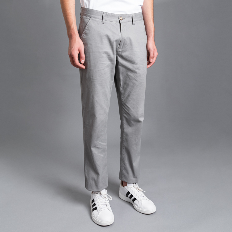 pantal n gris estructura labrada marca carven slim 153176 GRIS 1