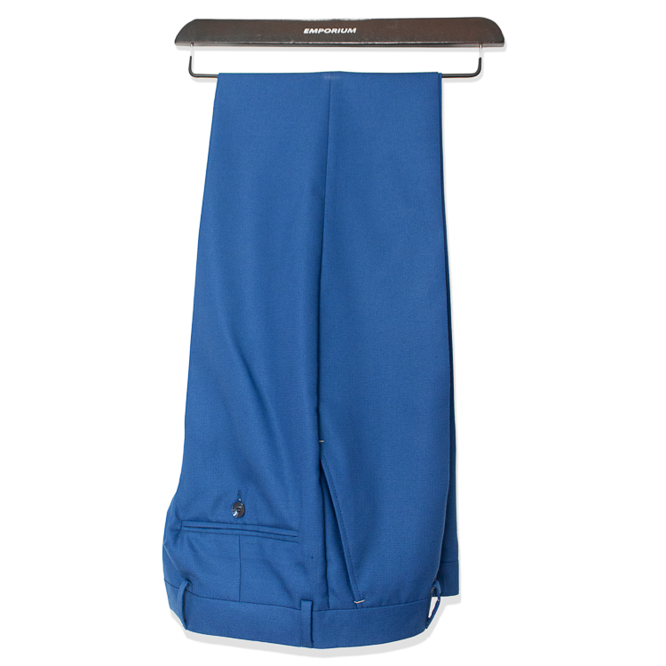 pantalon azul con diseno liso marca emporium slim 122987 364860