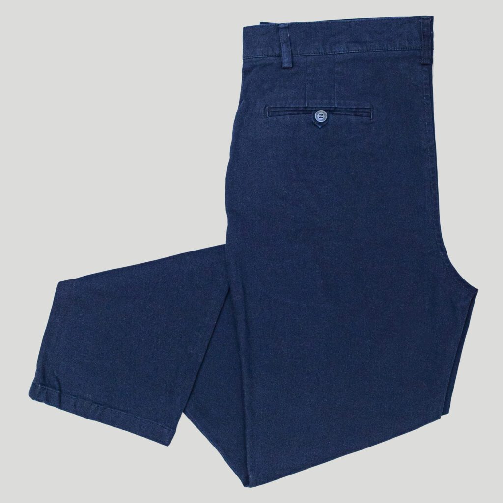 Pantalón azul estilo plano básico marca Business Casual clásico | 131297
