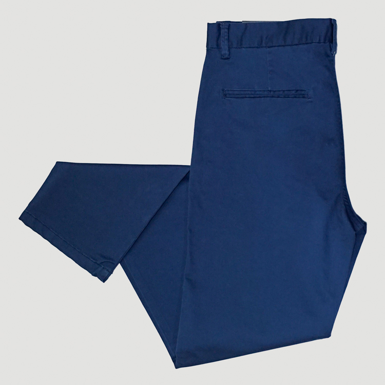 pantalon azul estilo plano marca carven slim 132262 AZUL 1
