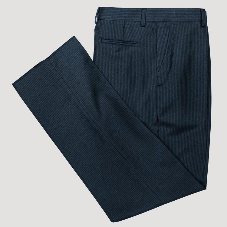 Pantalón azul estructura líneas marca Smart clásico | 130069