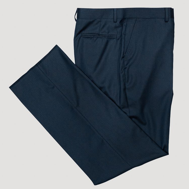 Pantalón azul estructura labrada marca Smart clásico | 130081