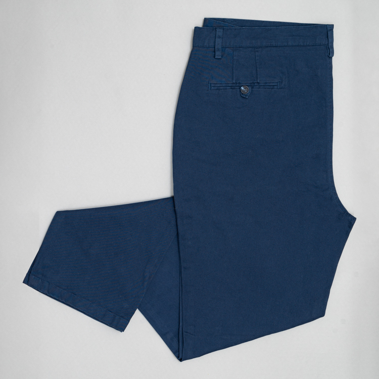 pantalon azul estructura plana lisa marca business casual cl sico 147767 AZUL 1