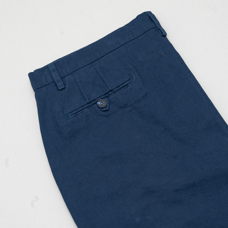 pantalon azul estructura plana lisa marca business casual cl sico 147767 AZUL 3