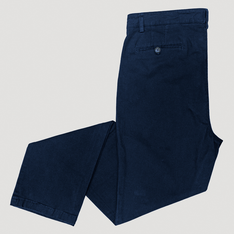 Pantalón azul estructura plana marca Emporium Business Casual slim | 129632