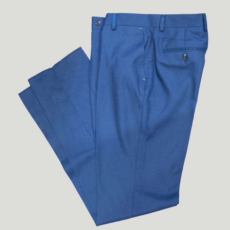 Pantalón azul estructura plana marca Emporium slim | 137914