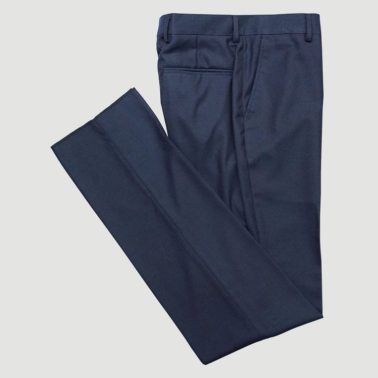 Pantalón azul estructura puntitos CI221 marca Smart Slim | 126793