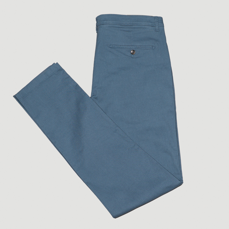 pantalon azul marino estructura plana marca carven slim 164096 377876