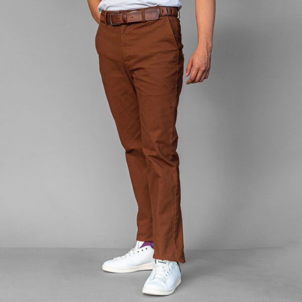 pantalon caf estructura plana marca business casual cl sico 131001 CAFE 1