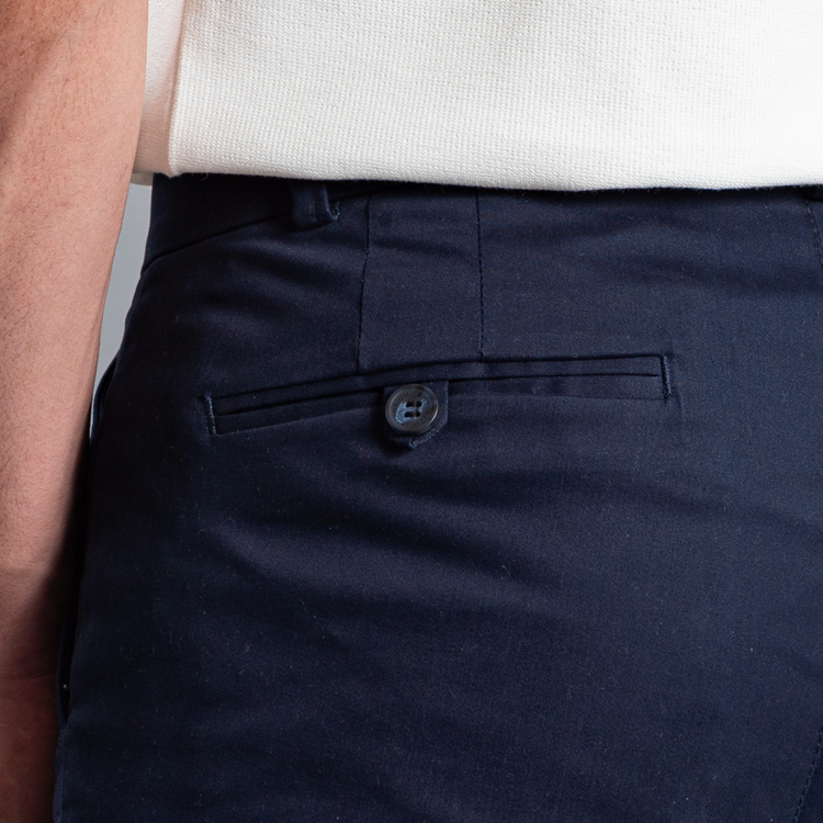pantalon casual azul estructura plana marca business casual slim 160014 AZUL 2