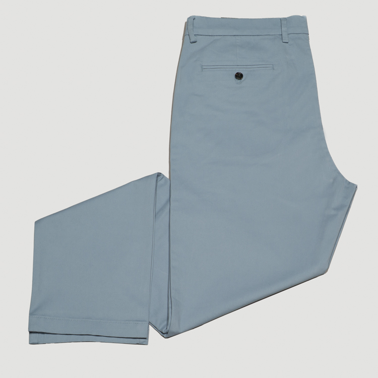 pantalon casual celeste estructura plana marca perry ellis cl sico 166940 CELESTE